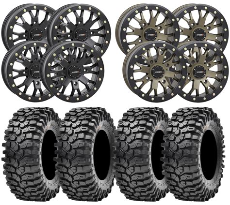 System3 Sb4 Beadlock And Maxxis Roxxzilla Utv Wheel And Tire Kit