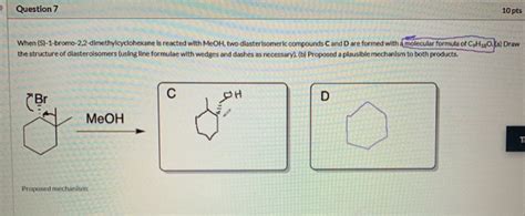 Solved When S 1 Bromo 2 2 Dimethylcyclohexane Is Reacted Chegg