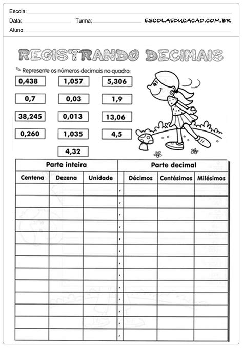 Problemas Com Números Decimais 6 Ano Pdf