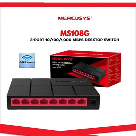 Jual Mercusys Ms G Port Mbps Desktop Switch Gr Shopee