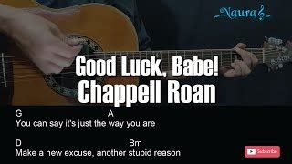 Chappell Roan Good Luck Babe Guitar Chords Lyrics Chords Chordify