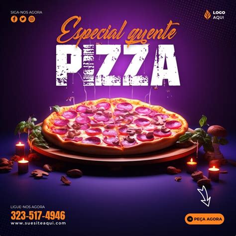 Plantilla Psd De Publicación De Redes Sociales De Pizza Archivo Psd Premium