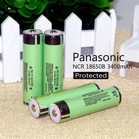 4pcs New Protected Original Panasonic 18650 NCR18650B 3 7V 3400mAh