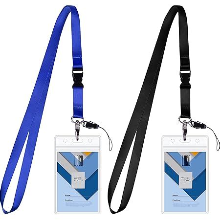 Vicloon Lanyard With Card Holder Pcs Nylon Neck Strap And Pcs