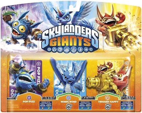 Skylanders Giants Triple Character Pack Pop Fizz Trigger Happy