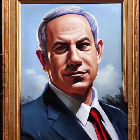 A Portrait Of Benjamin Netanyahu As Captain America By Stable Diffusion