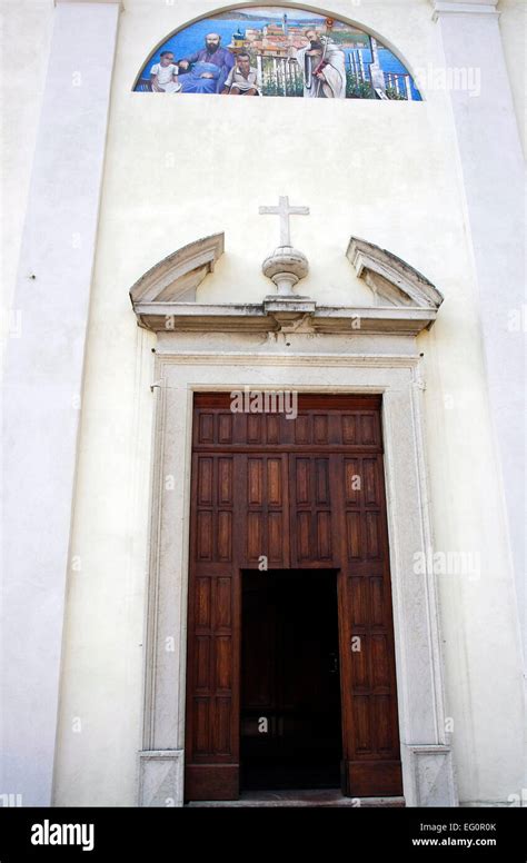 The Baroque Parish Church Of San Benedetto In Limone Sul Garda It Was