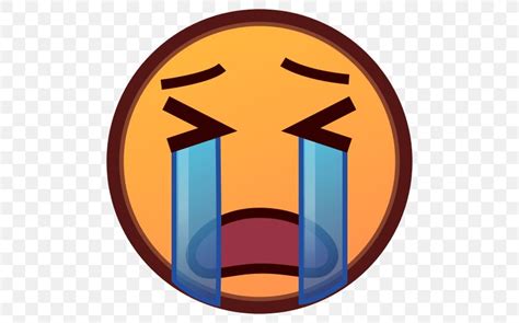 Emoticon Face With Tears Of Joy Emoji Crying Emotion Png 512x512px