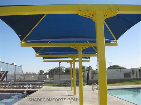 Shade Canopies Cover NorCAL Swimming Pool