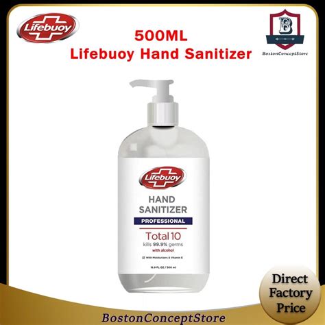 Lifebuoy Hand Sanitizer Total 10 500ml Alcohol Sanitiser Gel Lifebouy