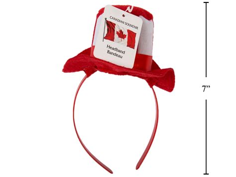 Canada Headband with Maple Leaf Top Hat - Mr FLY