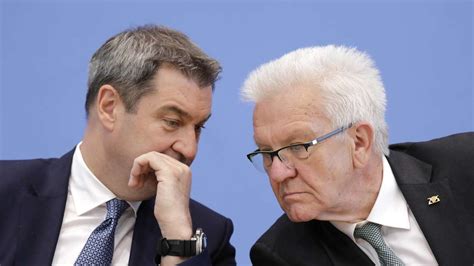 Markus Söder und Winfried Kretschmann Zwei sich mögen