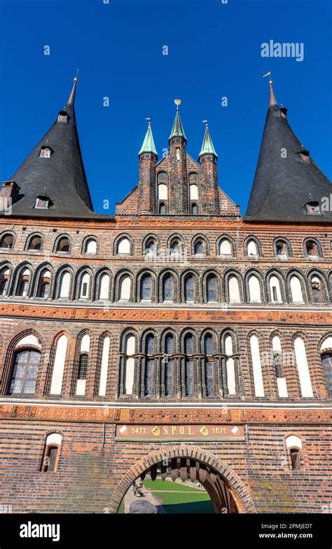 15th Century Holstentor Holsten Gate Holstentorplatz Lübeck