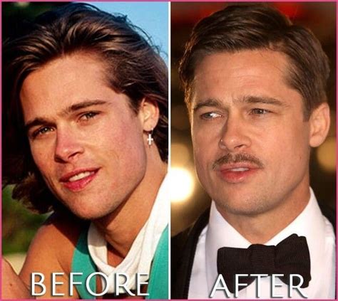 Brad Pitt Before And After Photo Brad Pitt Before And After In