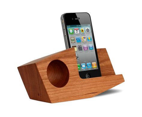 Pivot Passive Iphone Amplifier By Jim Simon Passive Speaker Wooden