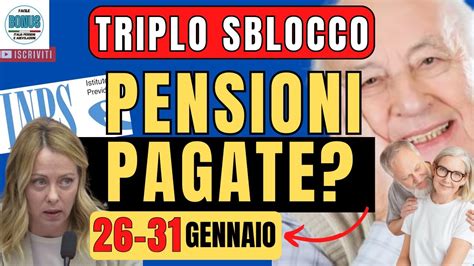 INPS PAGA 26 31 GENNAIO NUOVI PAGAMENTI 2024 DATE ANTICIPI ADI AUU