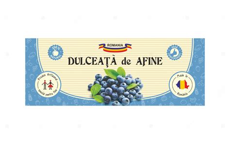 Etichete Personalizate De Printat Pentru Borcane Dulceata Afine