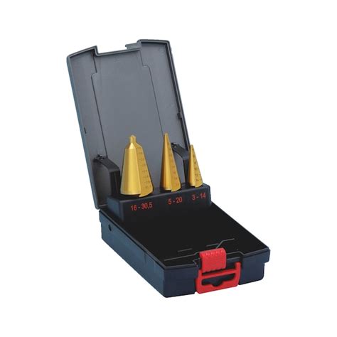 Buy Sheet Metal Conical Drill Bit Set HSS Tit Nitride Online