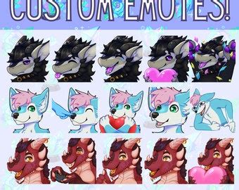 Furry Twitch Emotes - Etsy