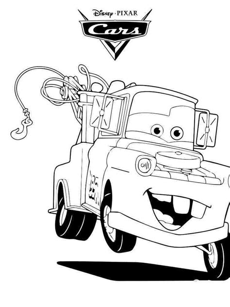 Mater from Cars coloring pages