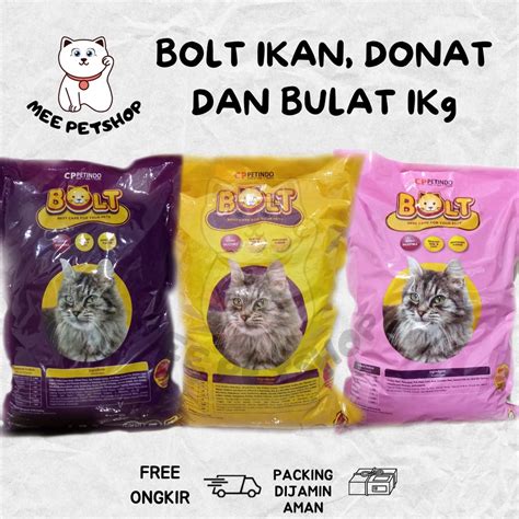 Jual Bolt Kg Makanan Kucing Bentuk Ikan Donat Bulat Rasa Ikan Tuna Dan