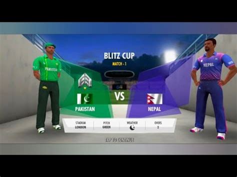 Wcc3 Blitz Cup First Match Pakistan Vs Nepal YouTube