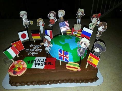 Pin By Kelli Barkley On Food Hetalia Birthday Cute Cakes