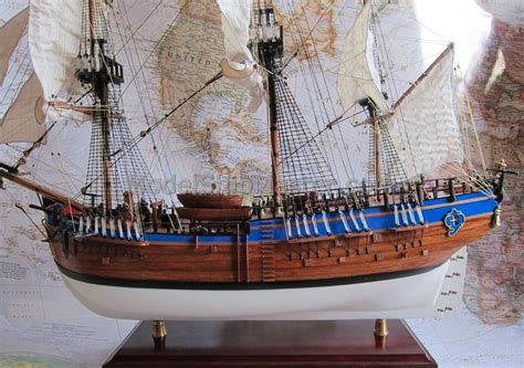 Museum-Quality Model of the Tall Ship HMS Endeavour