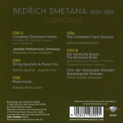 Bedrich Smetana Collection La Boîte à Musique