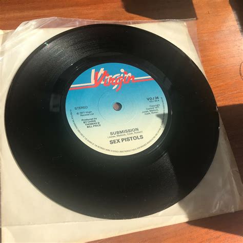 Popsike Sex Pistols Submission Rare One Sided Virgin Vdj Uk Press Unplayed