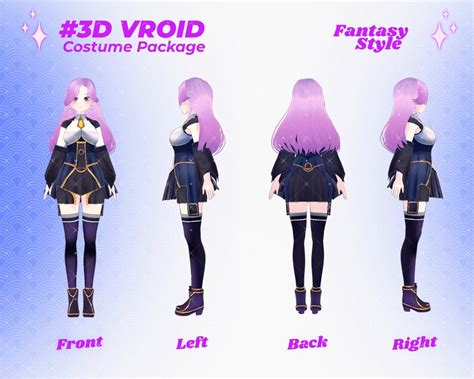 Vroid Clothing Pack 3d Clothes Vroid Sexy Clothes Cosplay Costume