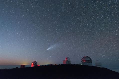 Comet NEOWISE And Mauna Kea Observatories 1 Photograph By Jason Chu