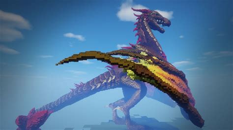 Minecraft Dragon Build Minecraft Tutorial And Guide