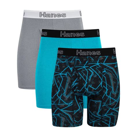 Hanes Comfort Flex Fit Boxer Brief Pack In Blue For Men Lyst