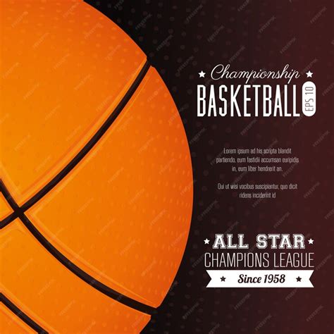 Premium Vector Basketball Design Vector Illustration