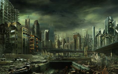 futuristic, dystopian, apocalyptic, artwork, HD Wallpaper | Rare Gallery