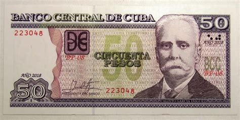 Cuba Billete 50 Pesos Año 2018 Pick 128 Condicion Unc Argcollectibles