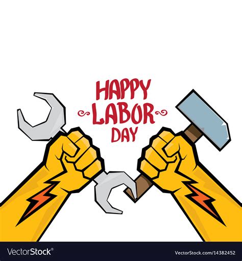 1 may - labour day poster Royalty Free Vector Image