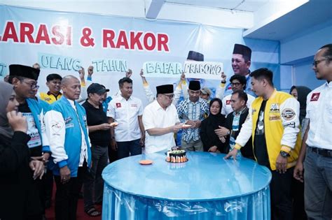 Relawan Gelar Syukuran Hut Ke Prabowo Doakan Pelantikan Berjalan Lancar