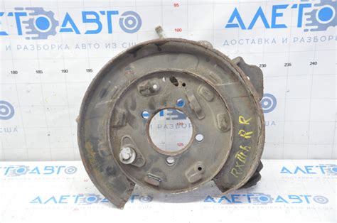 Цапфа задняя правая Lexus RX350 RX450H 10-15 с кожухом, ржавая, порван ...