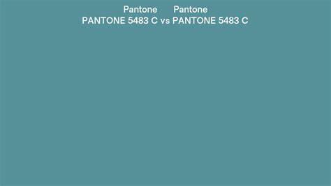 Pantone 5483 C vs PANTONE 5483 C side by side comparison