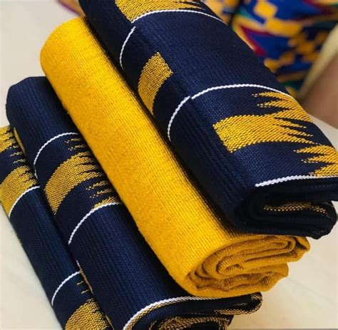 Authentic Kente 6 Yards Genuine Ghana Handwoven Kente Fabric And Kente Cloth African Fabric