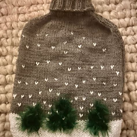 Christmas Cosy Hot Water Bottle Cover Folksy