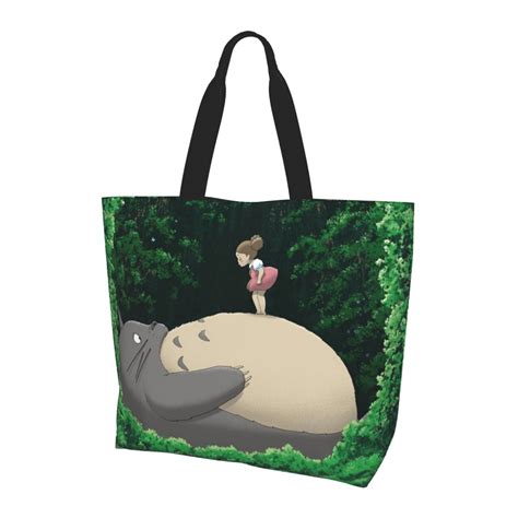 Totoro Women Tote Shoulder Shopping Bag Handbag Reusable Grocery Bags