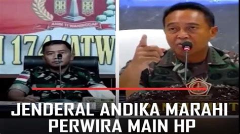 Viral Video Panglima TNI Jenderal Andika Marah Kasrem Merauke Main