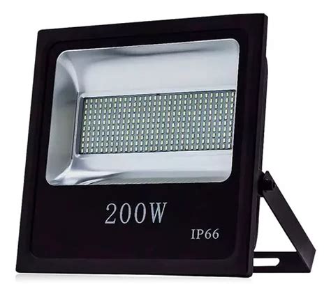 Reflector LED UP Led ECOREF200W6KPT 200W con luz blanco frío y carcasa