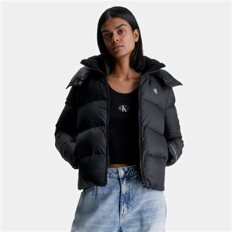 Calvin Klein Mw Down Short Puffer Ck Black J J Beh