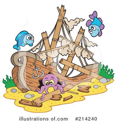 Shipwreck Clipart Illustration By Visekart