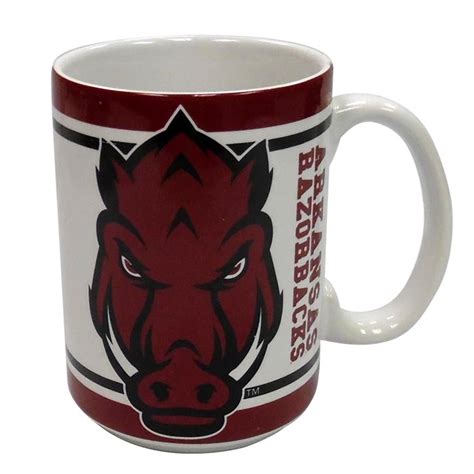 Arkansas Razorbacks Front Facing Hog Ceramic Mug Campus Bookstore