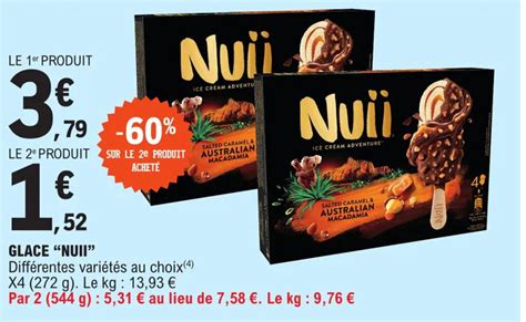 Promo GLACE NUII Chez E Leclerc